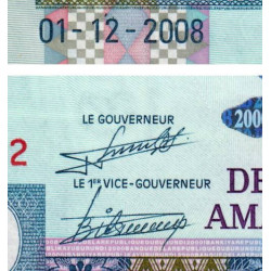 Burundi - Pick 47 - 2'000 francs - Série T - 01/12/2008 - Etat : NEUF