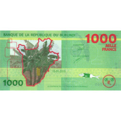 Burundi - Pick 51a - 1'000 francs - Série BA - 15/01/2015 - Etat : NEUF