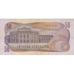 Autriche - Pick 143 - 50 schilling - Série A P- 02/01/1970 - Etat : TB+