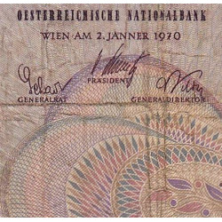 Autriche - Pick 143 - 50 schilling - Série B I - 02/01/1970 - Etat : TB-