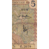 AOF - Pick 21_a4 - 5 Francs - Série - E.2079 - 12/03/1936 - Etat : B