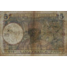 AOF - Pick 21_2c - 5 francs - 10/03/1938 - Etat : B+
