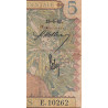 AOF - Pick 25_4 - 5 Francs - Série - E.10262 - 15/06/1942 - Etat : B+