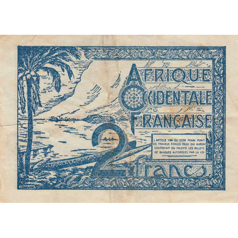 AOF - Pick 35 - 1 franc