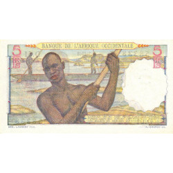 AOF - Pick 36_1c - 5 francs - 09/03/1948 - Etat : SUP+