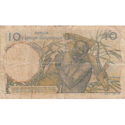 AOF - Pick 37_2a - 10 francs - 22/04/1948 - Etat : B