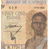 AOF - Pick 38_1a - 25 francs - 17/08/1943 - Etat : TB+