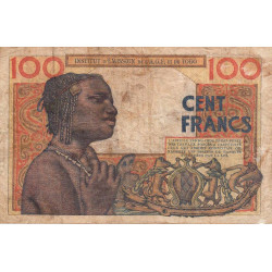 AOF - Pick 46_1 - 100 francs - 23/10/1946 - Etat : B+