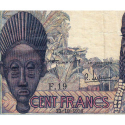 AOF - Pick 46_1 - 100 francs - Série F.19 - 23/10/1946 - Etat : TB+