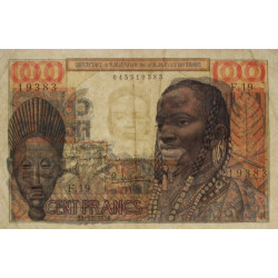 AOF - Pick 46_1 - 100 francs - Série F.19 - 23/10/1946 - Etat : TB+