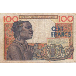 AOF - Pick 46_1 - 100 francs - 23/10/1946 - Etat : TB-