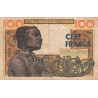 Etats Afrique Ouest - Pick 2b - 100 francs - Série Y.276 - 1966 - Etat : B