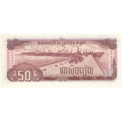 Cambodge - Pick 35a - 50 riels - Série ភឆ - 1992 - Etat : NEUF