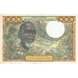 Burkina-Faso - Pick 303Cl - 1'000 francs - Série L.132 - Sans date (1975) - Etat : TTB+