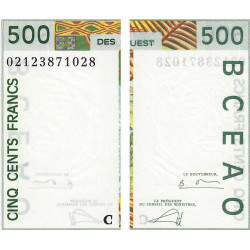 Burkina-Faso - Pick 310Cm - 500 francs - 2002 - Etat : SPL