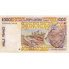 Burkina-Faso - Pick 311Cj - 1'000 francs - 1999 - Etat : TTB