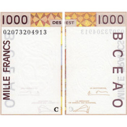 Burkina-Faso - Pick 311Cm - 1'000 francs - 2002 - Etat : SUP+