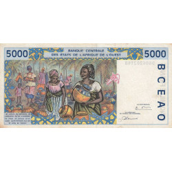 Burkina-Faso - Pick 313Ce - 5'000 francs - 1996 - Etat : TB+