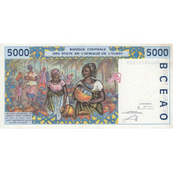 Burkina-Faso - Pick 313Cl - 5'000 francs - 2002 - Etat : SUP