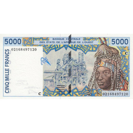 Burkina-Faso - Pick 313Cl - 5'000 francs - 2002 - Etat : NEUF