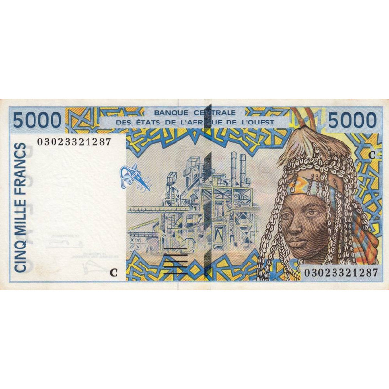 Burkina-Faso - Pick 313Cm - 5'000 francs - 2003 - Etat : SUP