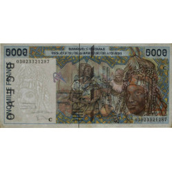 Burkina-Faso - Pick 313Cm - 5'000 francs - 2003 - Etat : SUP