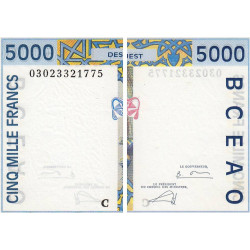 Burkina-Faso - Pick 313Cm - 5'000 francs - 2003 - Etat : SPL