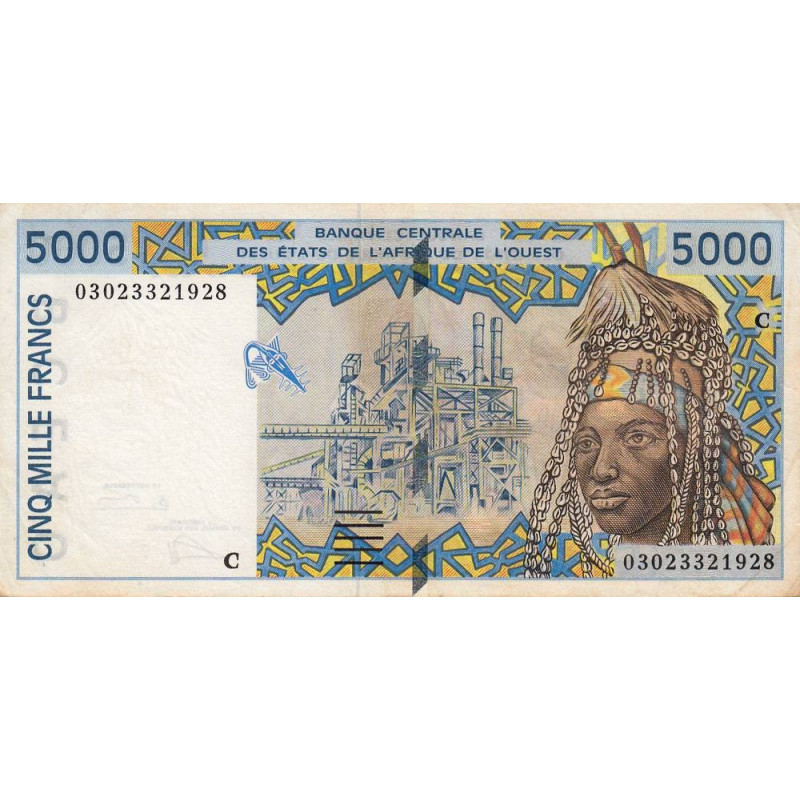 Burkina-Faso - Pick 313Cm - 5'000 francs - 2003 - Etat : TTB