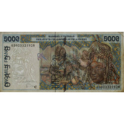 Burkina-Faso - Pick 313Cm - 5'000 francs - 2003 - Etat : TTB