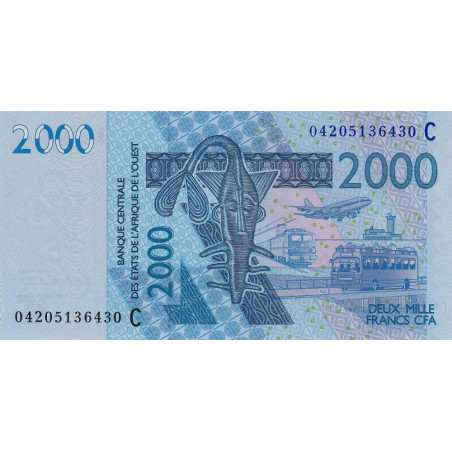 Burkina-Faso - Pick 316Cb - 2'000 francs - 2004 - Etat : NEUF