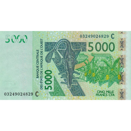 Burkina-Faso - Pick 317Ca - 5'000 francs - 2003 - Etat : NEUF