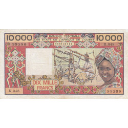Burkina-Faso - Pick 309Ch - 10'000 francs - Série R.048 - 1991 - Etat : TB+