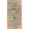 AOF - Pick 25_2 - 5 Francs - Série - C.8997 - 22/04/1942 - Etat : TB-