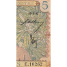 AOF - Pick 25_4 - 5 Francs - Série - E.10262 - 15/06/1942 - Etat : TB-