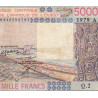 Côte d'Ivoire - Pick 108Ac - 5'000 francs - Série Q.2 - 1979 - Etat : TB-