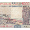 Côte d'Ivoire - Pick 108An - 5'000 francs - Série P.7 - 1985 - Etat : B+
