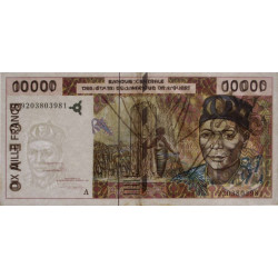 Côte d'Ivoire - Pick 114Aa - 10'000 francs - 1992 - Etat : TTB