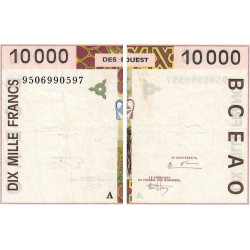 Côte d'Ivoire - Pick 114Ac - 10'000 francs - 1995 - Etat : TB