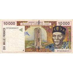 Côte d'Ivoire - Pick 114Ae - 10'000 francs - 1997 - Etat : TB