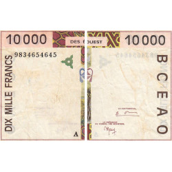 Côte d'Ivoire - Pick 114Ag - 10'000 francs - 1998 - Etat : TB