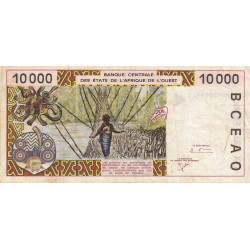 Côte d'Ivoire - Pick 114Ai - 10'000 francs - 2000 - Etat : TB