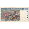 Bénin - Pick 213Bl - 5'000 francs - 2002 - Etat : TTB-