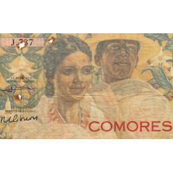 Comores - Pick 5b - 1'000 francs - Série J.737 - 1963 - Etat : TB-