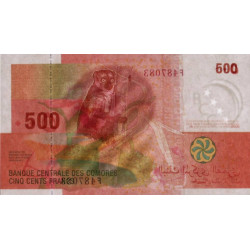 Comores - Pick 15a - 500 francs - Série F - 2006 - Etat : NEUF