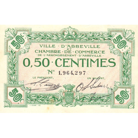 Abbeville - Pirot 1-13 - 50 centimes - Sans date - Etat : SUP