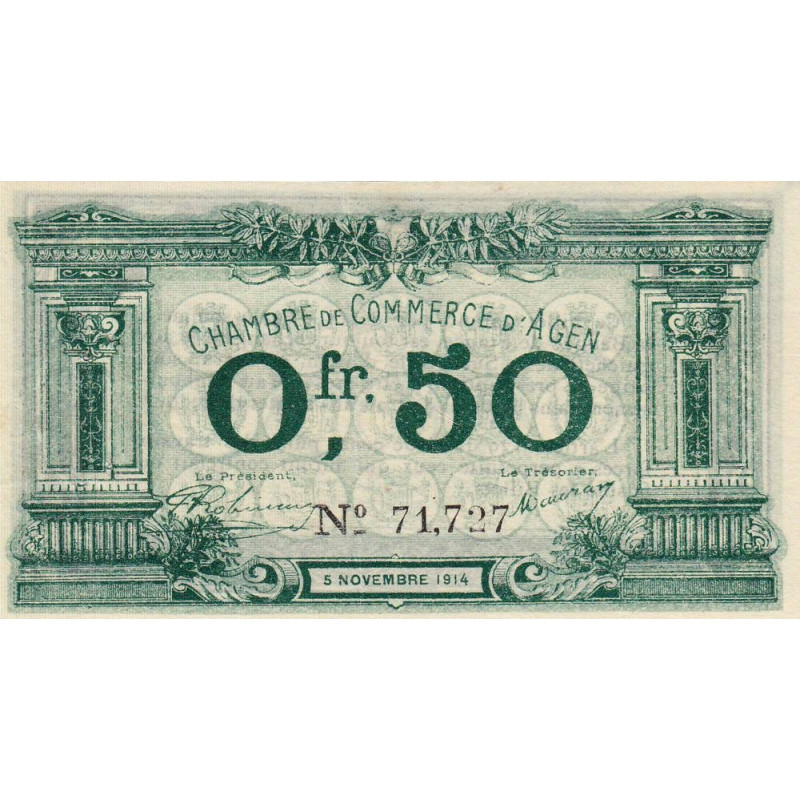 Agen - Pirot 002-01a - 50 centimes
