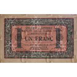 Alençon & Flers (Orne) - Pirot 6-38 - 1 franc - Série 4V1 - 10/08/1915 - Etat : SUP