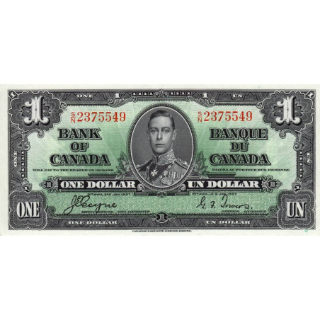 Canada - Pick 58e - 1 dollar - Série S/N - 02/01/1937 (1950) - Etat : SUP