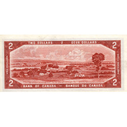 Canada - Pick 76a - 2 dollars - Série L/B - 1954 (1955) - Etat : SUP
