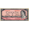 Canada - Pick 76b - 2 dollars - Série L/U - 1954 (1961) - Etat : TTB+